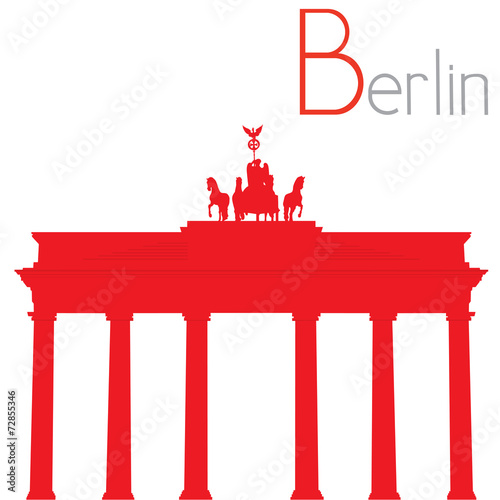 Brandenburg Gate, vector illustration