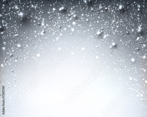 Winter starry christmas background.