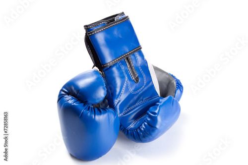 Boxing gloves isolated on white © vladakela