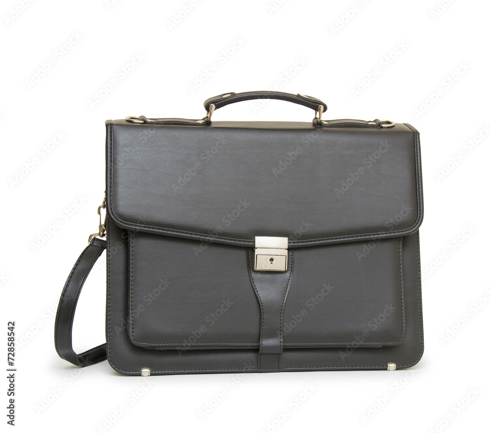 Business leather briefcase isolated Business leather briefcase isolated