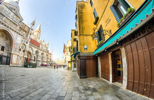 VENICE - APRIL 7, 2014: City streets on a beautiful spring day. © jovannig