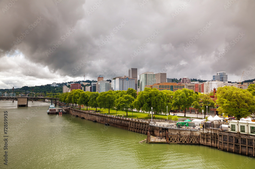 Downtown Portland cityscape