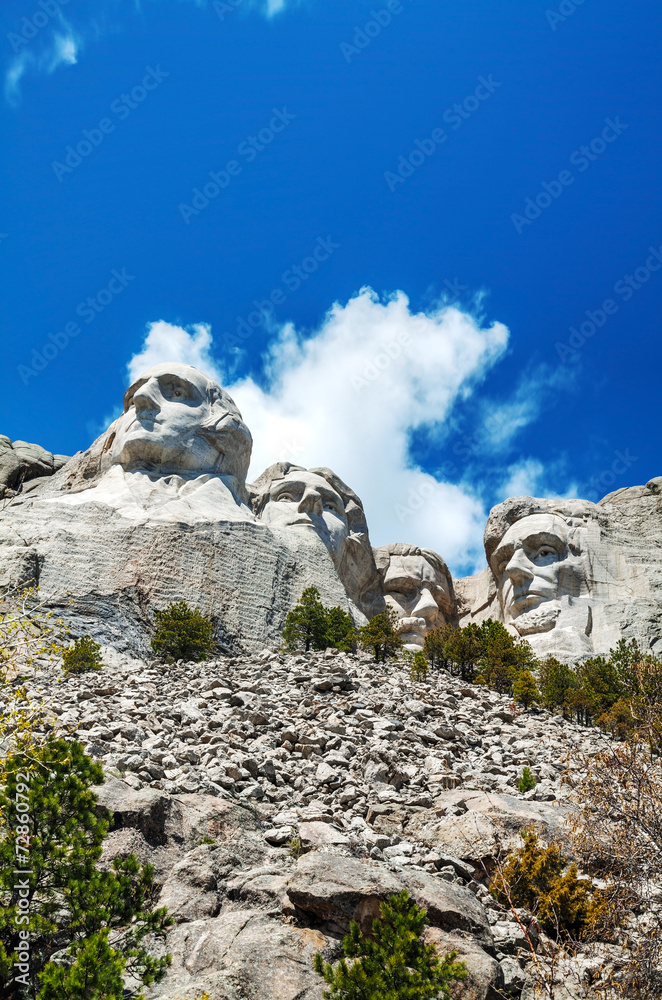Mount Rushmore monument in South Dakota
