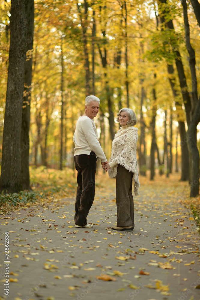 Fototapeta premium Mature couple walking