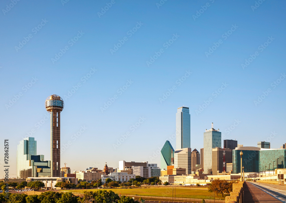 Overview of downtown Dallas