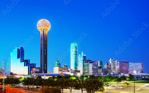 Obraz na płótnie Overview of downtown Dallas w salonie