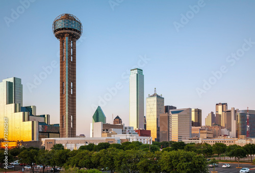 Obraz na płótnie Overview of downtown Dallas w salonie