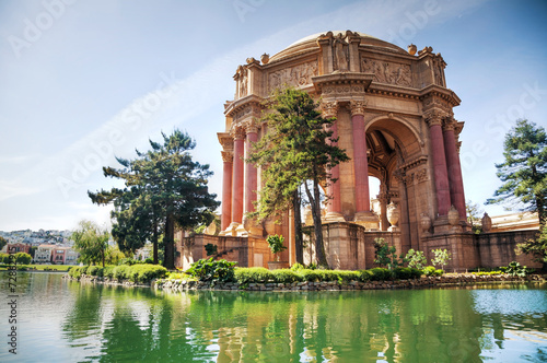 Obraz na płótnie The Palace of Fine Arts in San Francisco w salonie