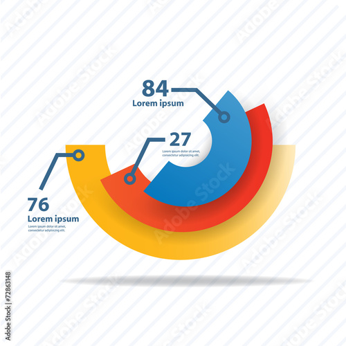 Colorful vector design for workflow layout,