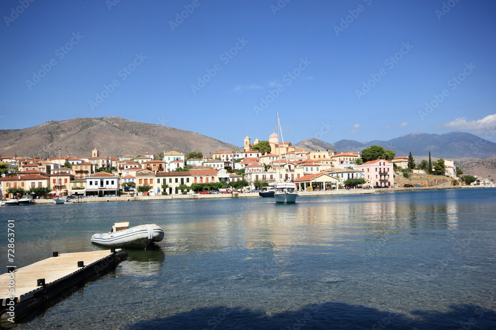 galaxidi a coastal town next to the Mediterranean sea in greece galaxidi a coastal town next to the Mediterranean sea in greece