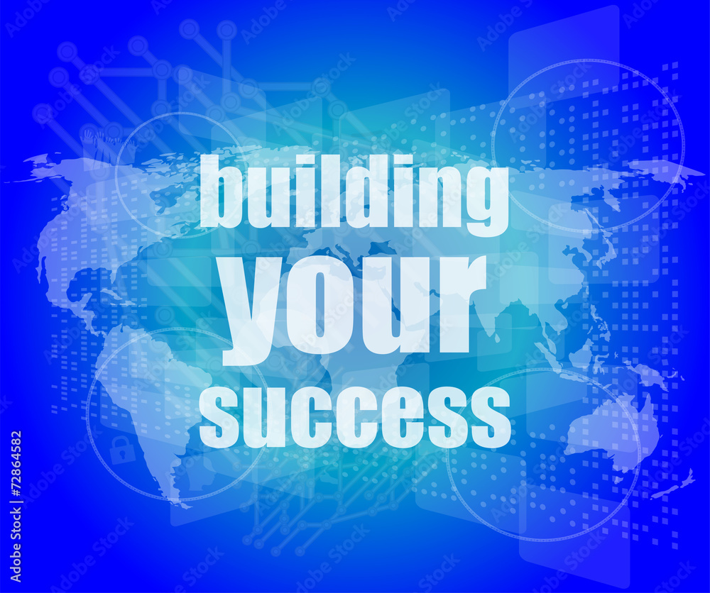 building your success - digital touch screen interface