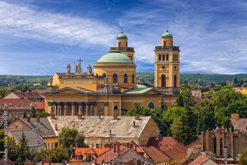 The Basilica is the only Classicist building in Eger, Hungary.