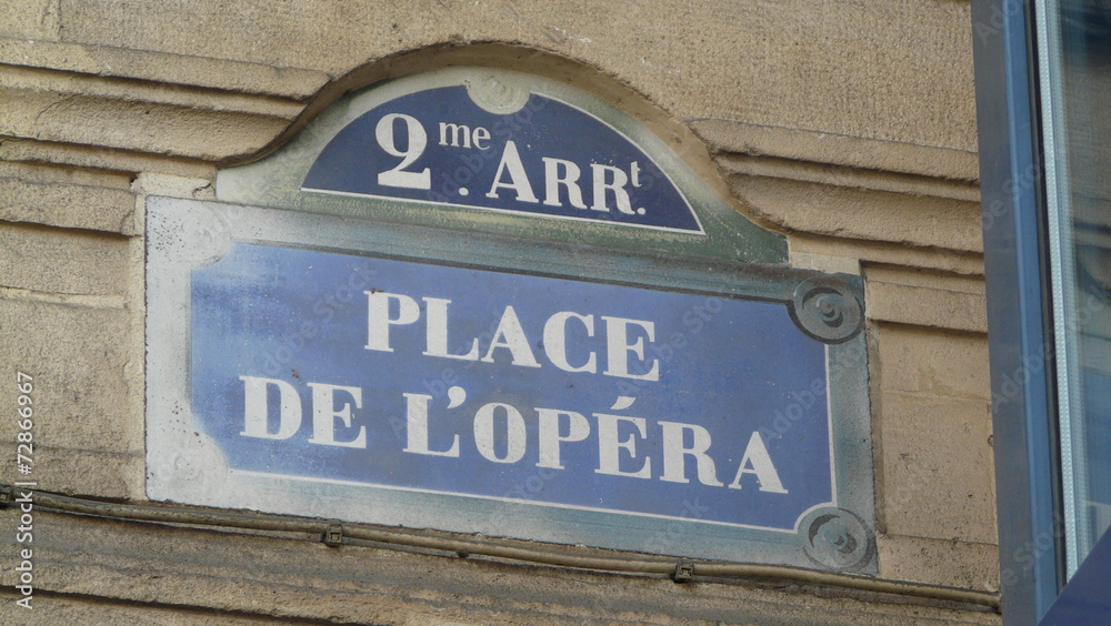 Fototapeta premium place de l'opera paris