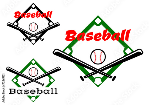 Baseball labels or badges