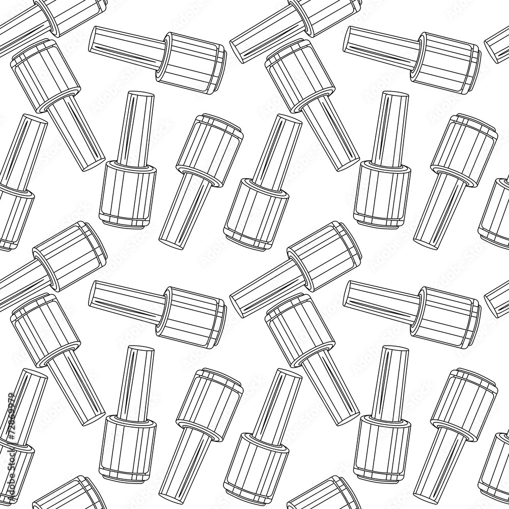 Seamless pattern with nail varnishes. Seamless pattern with nail varnishes.