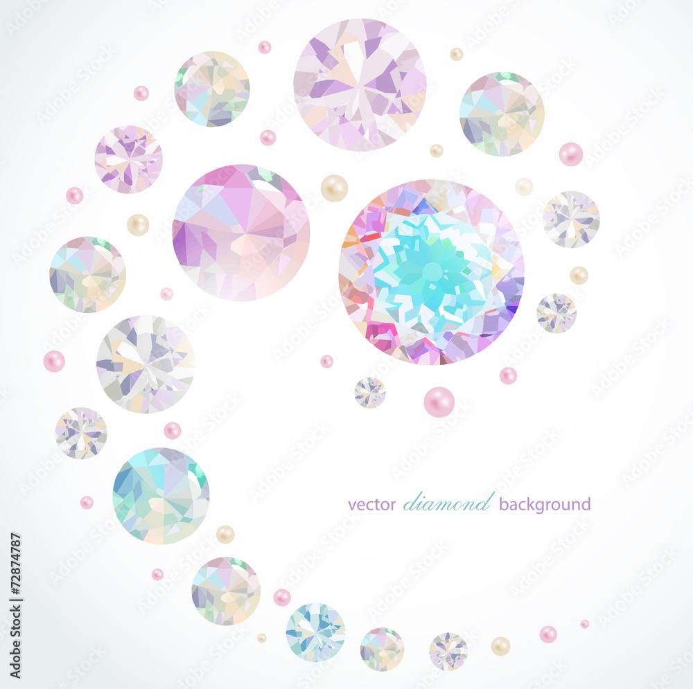Diamonds And Pearls Background