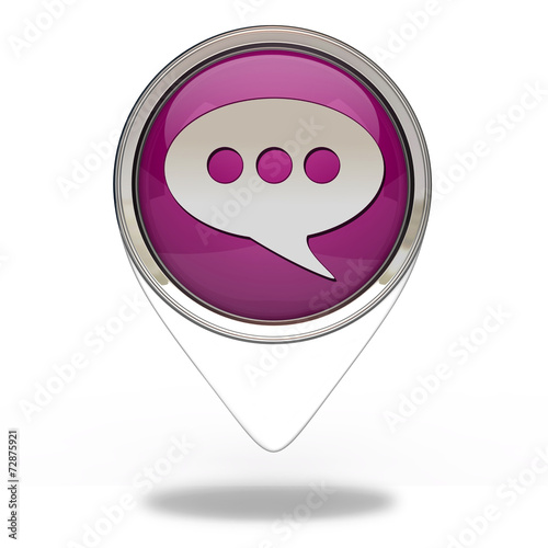 forum pointer icon on white background