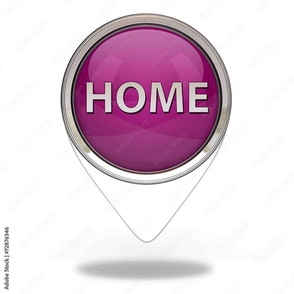 home pointer icon on white background home pointer icon on white background