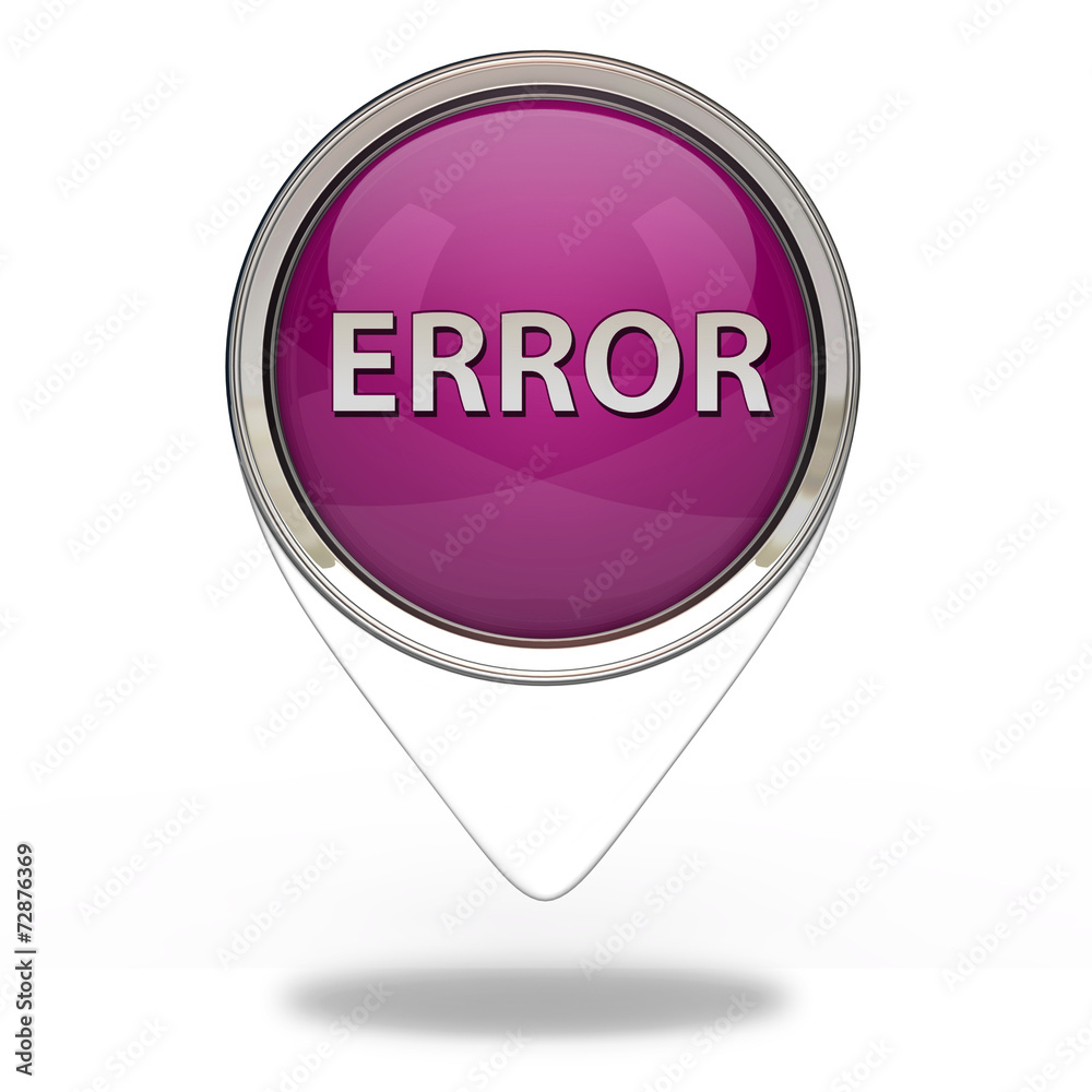 error pointer icon on white background error pointer icon on white background