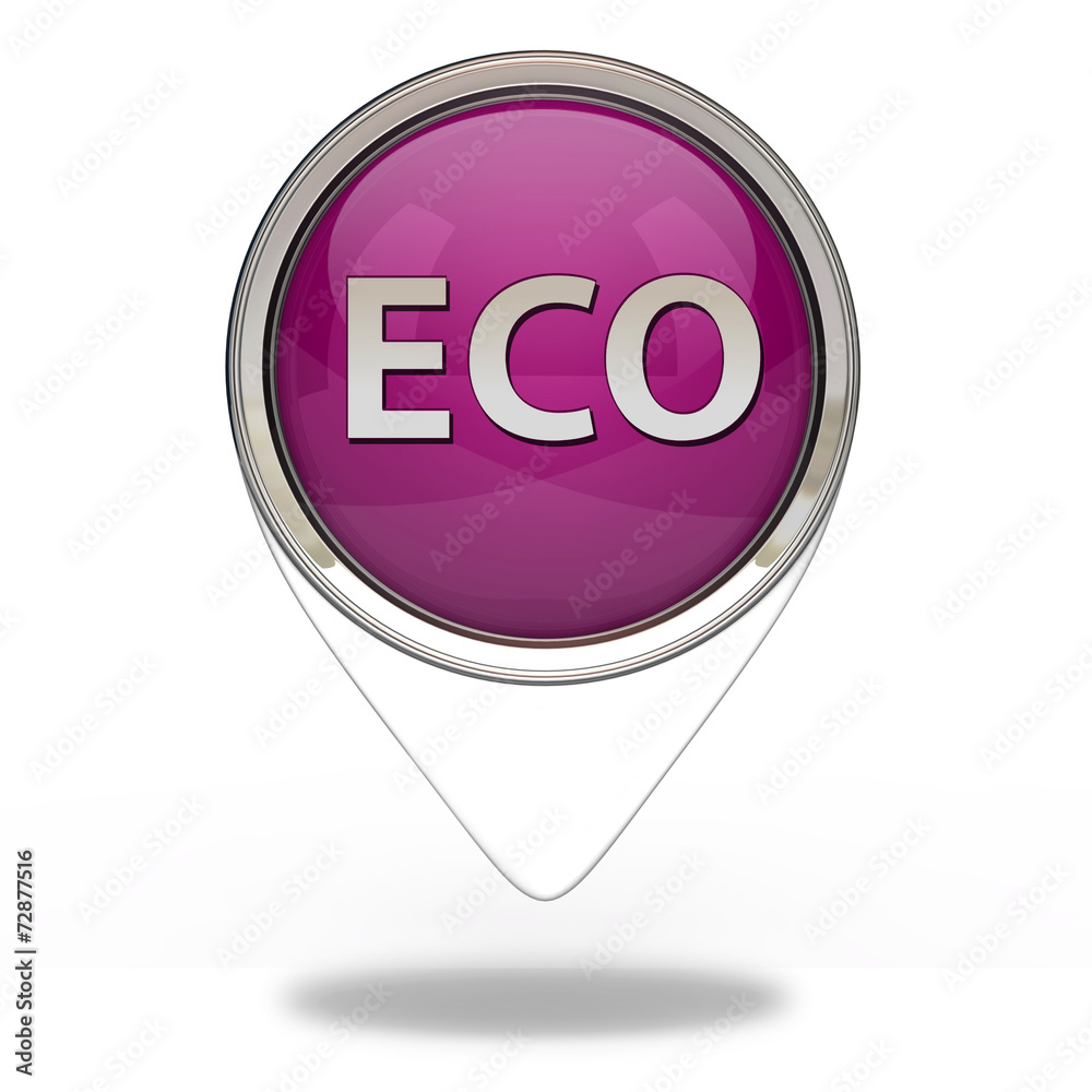 eco pointer icon on white background eco pointer icon on white background