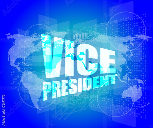 vice president, internet marketing, business touch screen