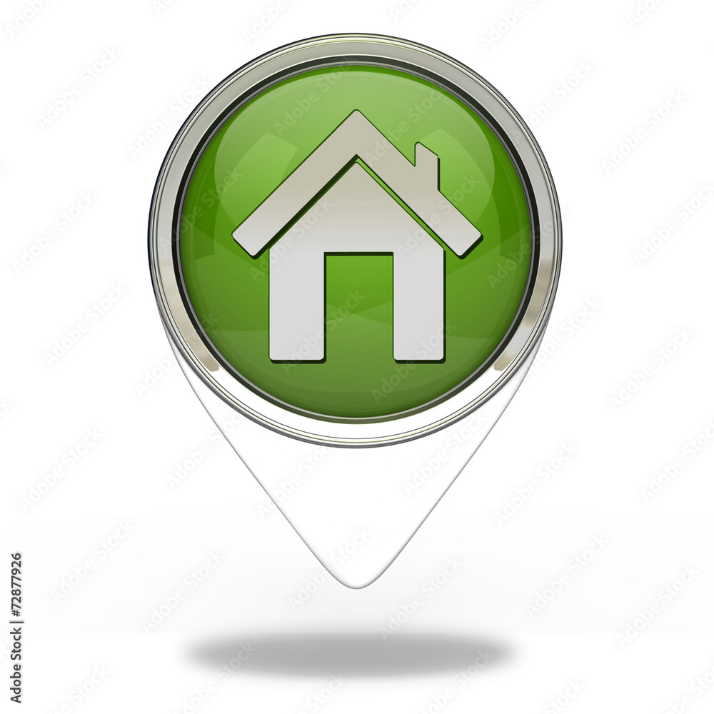 home pointer icon on white background home pointer icon on white background