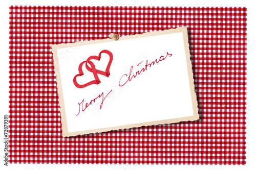 Weihnachtsgrüße mit Karostoff