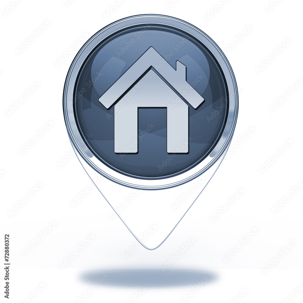 home pointer icon on white background home pointer icon on white background