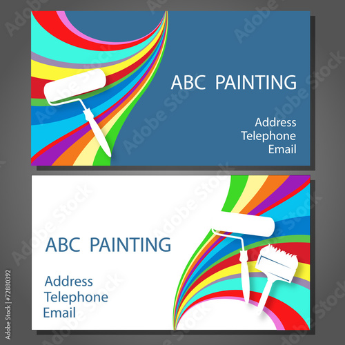 Business card for painting