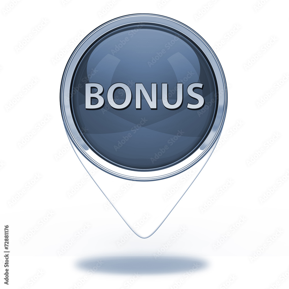bonus pointer icon on white background bonus pointer icon on white background
