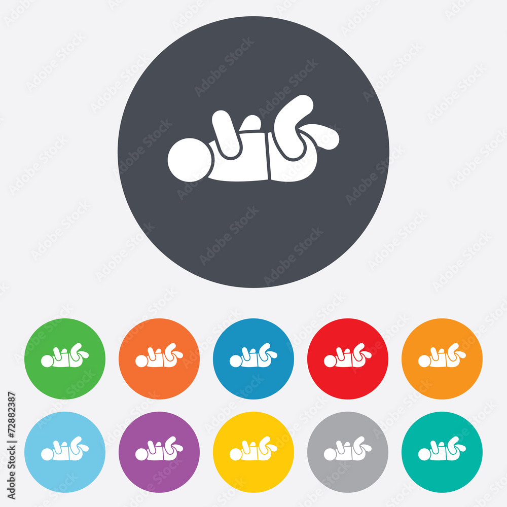 Baby infant sign icon. Toddler boy symbol. Baby infant sign icon. Toddler boy symbol.
