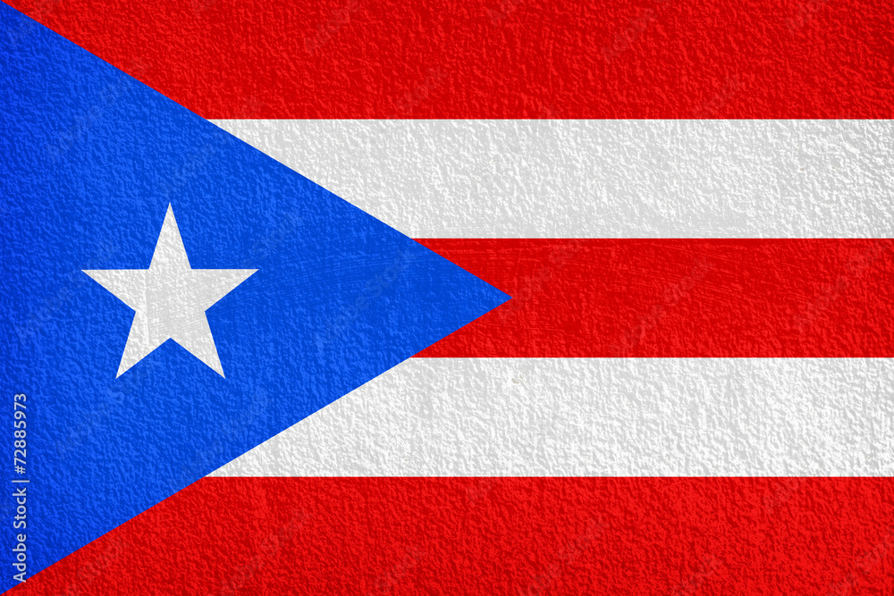 Puerto Rico Flag painted on grunge wall Puerto Rico Flag painted on grunge wall
