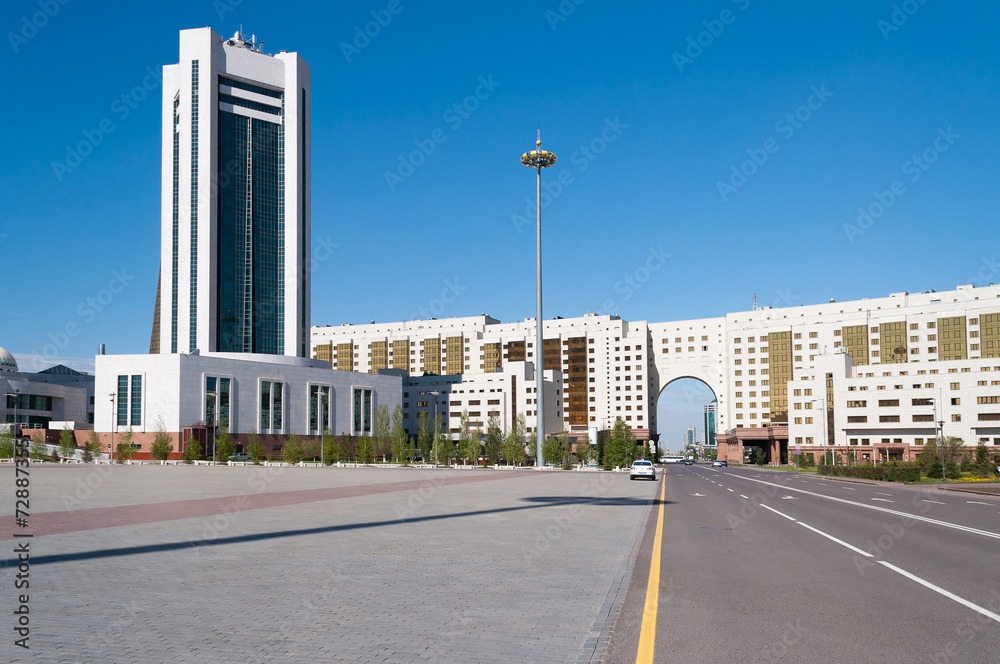 Modern buildings in Astana. Kazakhsatan