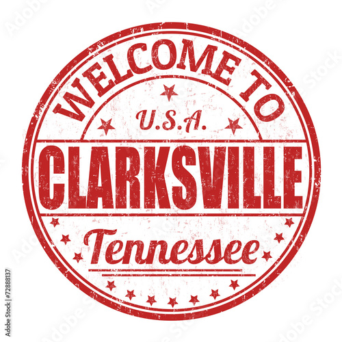 Welcome to Clarksville stamp photo