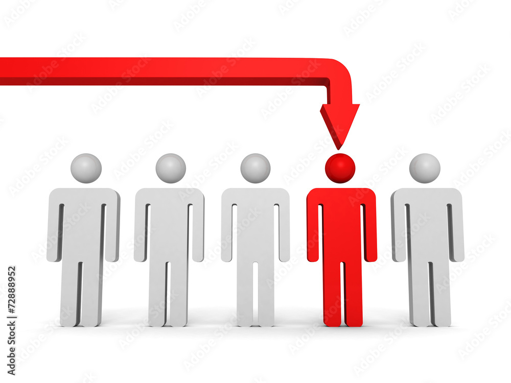 different 3d man standing out from the crowd different 3d man standing out from the crowd