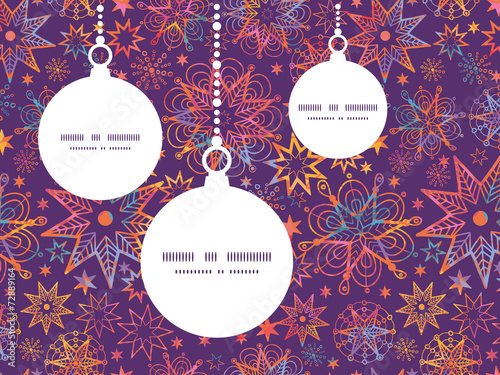 Vector textured christmas stars Christmas ornaments silhouettes