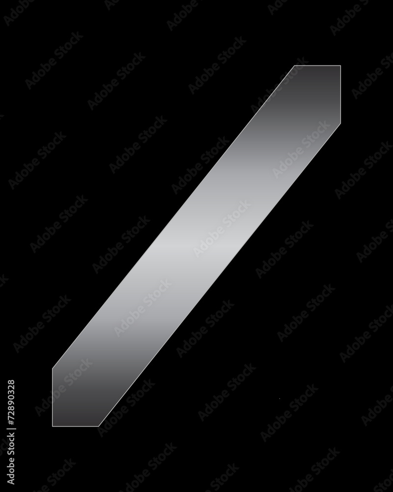 Illustrated Slash Symbol Isolated White Background Stock Photo by  ©Wirestock 490624016