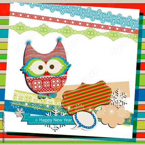 winter scrapbook template