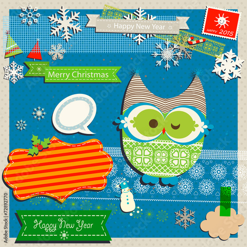 winter scrapbook template
