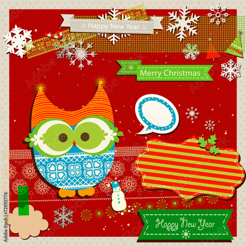 winter scrapbook template