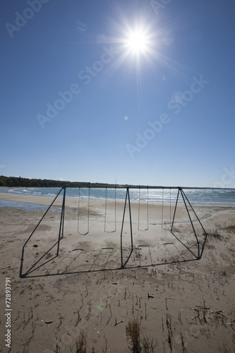 Abandoned Playground on beach