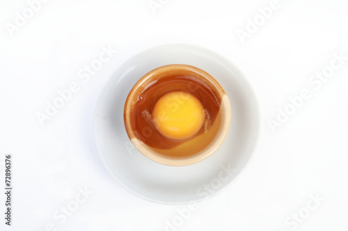 yolk in the bowl