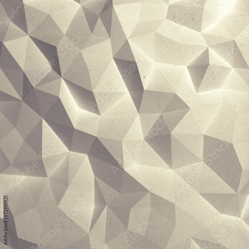 Abstract faceted geometric paper background © 123dartist
