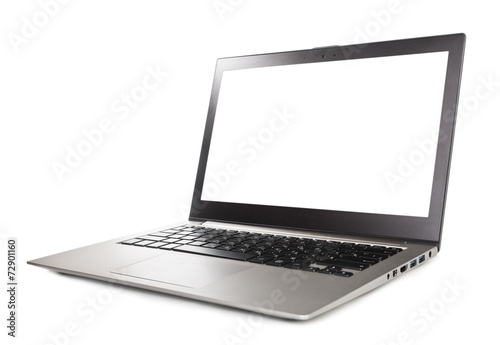 Laptop isolated on white