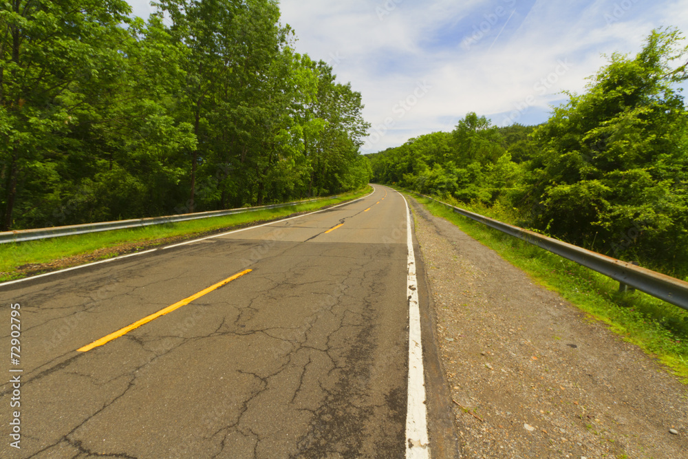 Fototapeta premium Paved road.