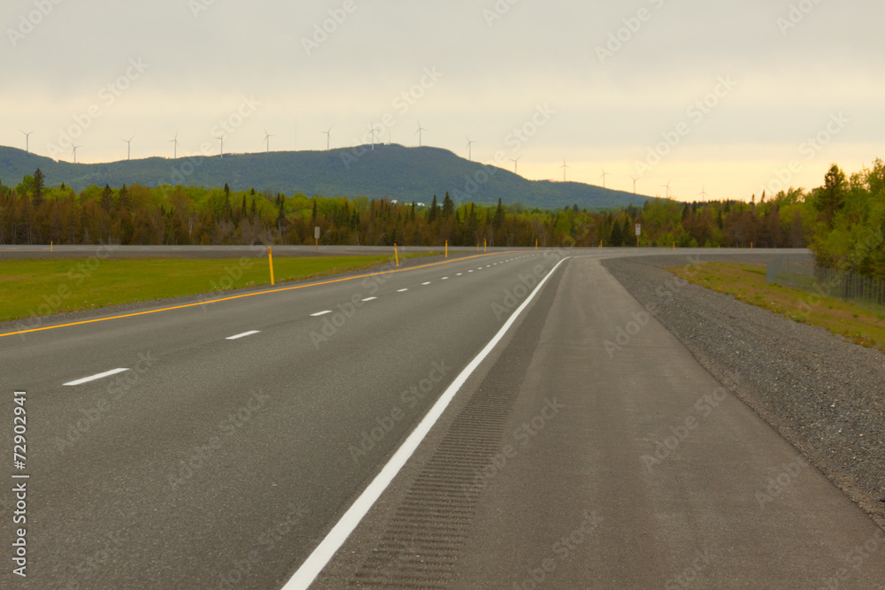 Fototapeta premium Paved road.