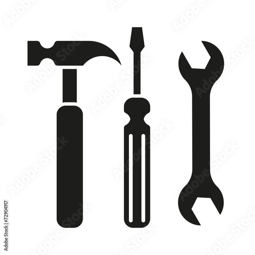 hammer turnscrew tools icon