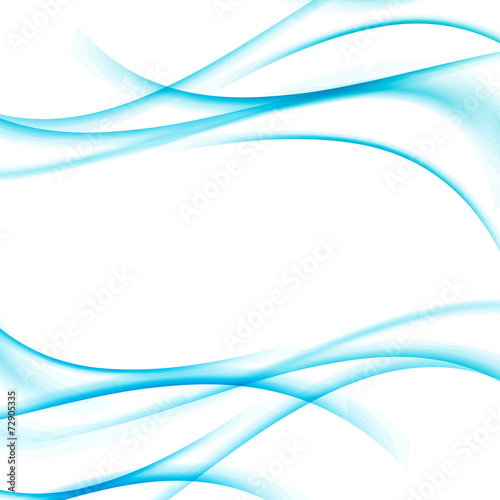 Swoosh blue waves certificate abstract lined background