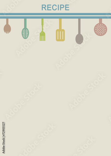 Retro background for cooking recipes 1