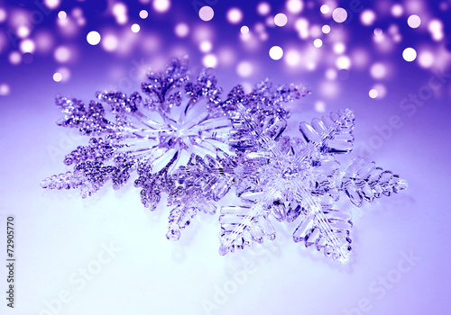 Fototapeta Naklejka Na Ścianę i Meble -  Christmas decorations snowflakes